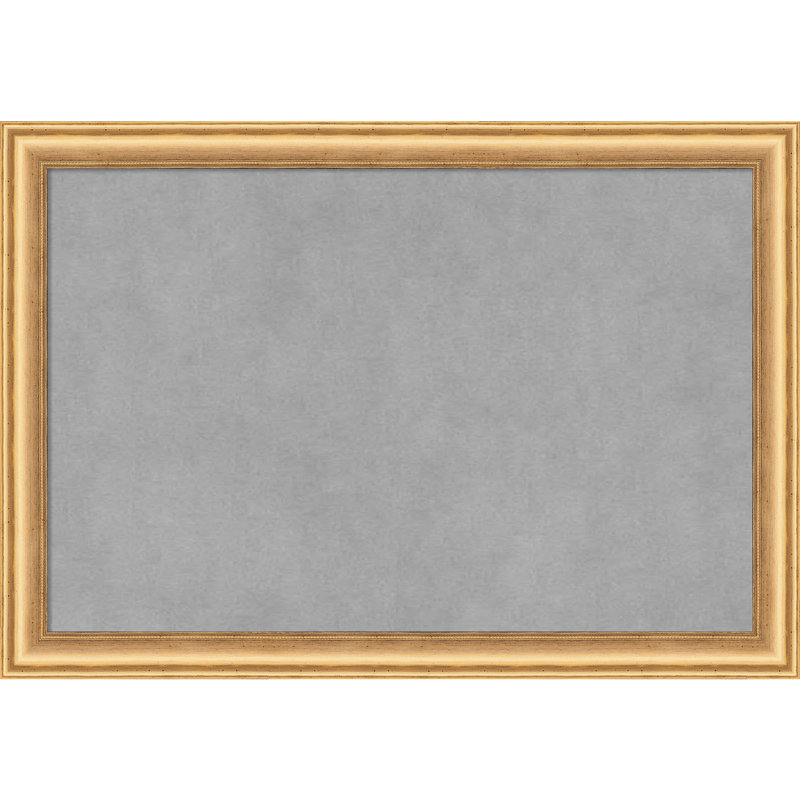 Tableau magnétique magnétique en métal, 14" H x 20" W, Or