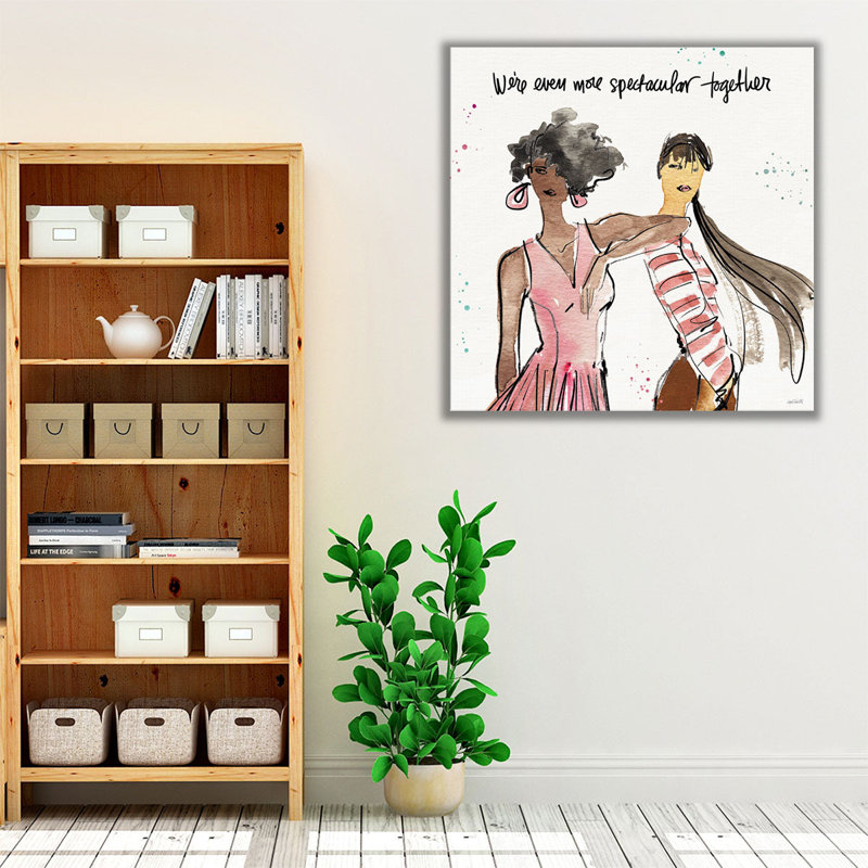 Girlfriends IV - Canvas Print Wall Art, 20" H x 20" W