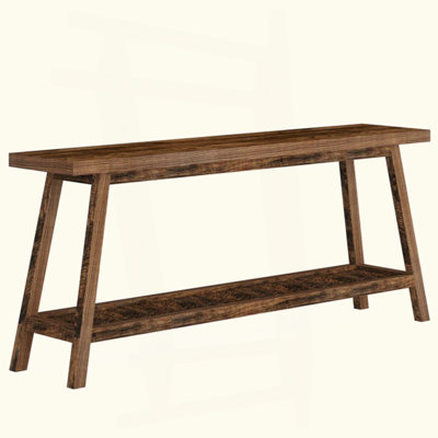 2-Tier Sofa Table,Console Table,Extra-Long Entryway Table