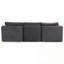 Canapé modulaire en L en chenille avec repose-pieds et coussin moelleux-1518706463