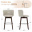 Tabouret de bar rotatif 26 po - Cuir-1069833288