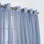 Gathered Linen-Textured Grommet Semi-Sheer Curtains (Set Of 2)-784242268-784242243