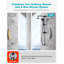 Système de robinet de douche mural avec douche à main, 7 réglages de jet et 1,8 gal / min, ensemble de garniture seulement (valve non incluse)-137651989