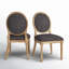 Chaise d'appoint rembourrée en lin Hildemar-1335091148-1248836147