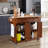 Kitchen Island With Rubber Wood Countertop, Kitchen Cart On 5 Wheels With Storage Cabinet And 2 Top Drawers And A Center Double-Layered Storage Drawer-924781681