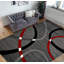 Tapis de zone grise abstract Afia-902952920