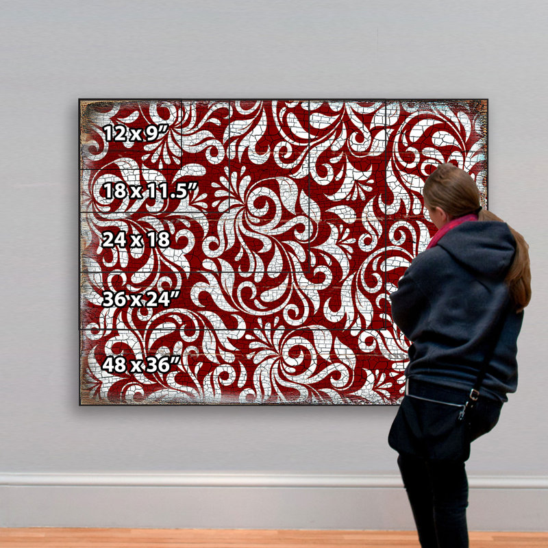 Handmade Abstract Wall Decor on Wood, 9" H x 12" W  x 1.5" D