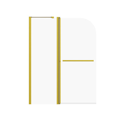 Frameless Folding Pivot Bathtub Door