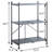 Hand-Brushed 3-Tier Console Table