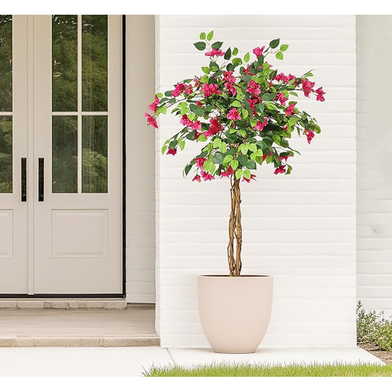 Bougainvilliers artificiels, grands arbres de bougainvilliers en pot, H 48 po x l 37 po x P 37 po