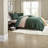 Modern Bedding Sets, 3 Piece Corduroy Full Queen Comforter for Home