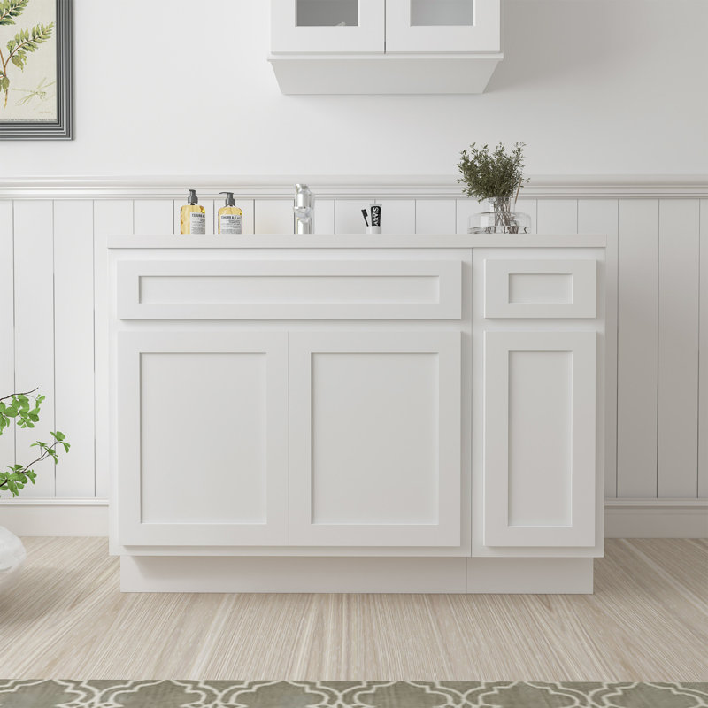 42 base de meuble-lavabo simple seulement, Blanc