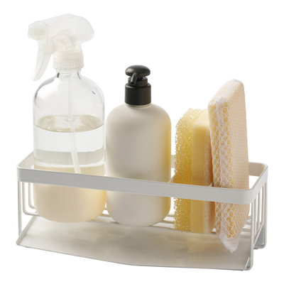 Yamazaki Home Sponge And Bottle Holder, Steel