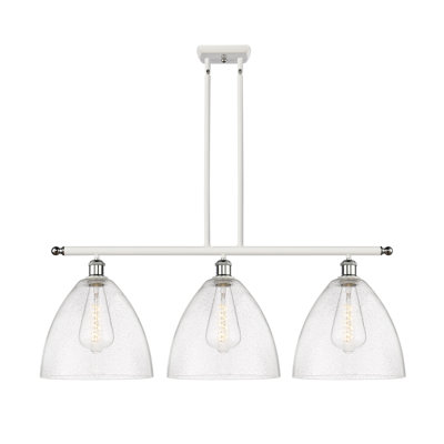 Luminaire suspendu linéaire à 3 lumières pour îlot de cuisine Ambrie