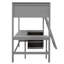 Lit mezzanine avec tablettes et bureau, lit mezzanine en bois avec bureau-83223852