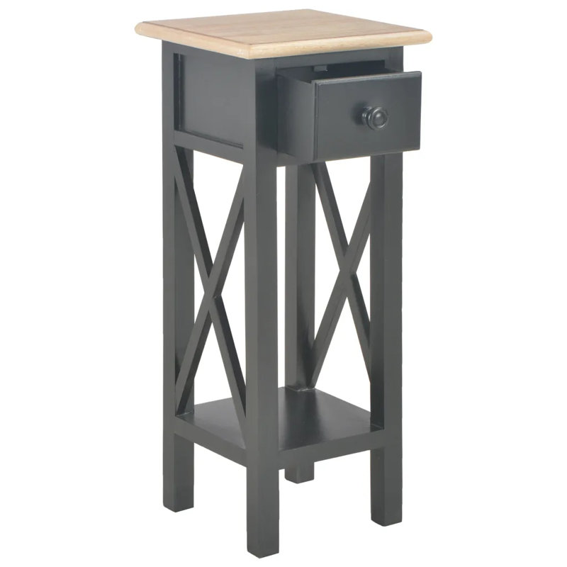 Luna End Table, Black