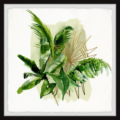 Medaryville Coastal Greenery Single Picture Frame Painting