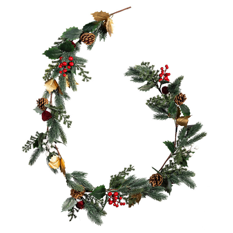 Pinecone & Berry Artificial Garland, 72"L