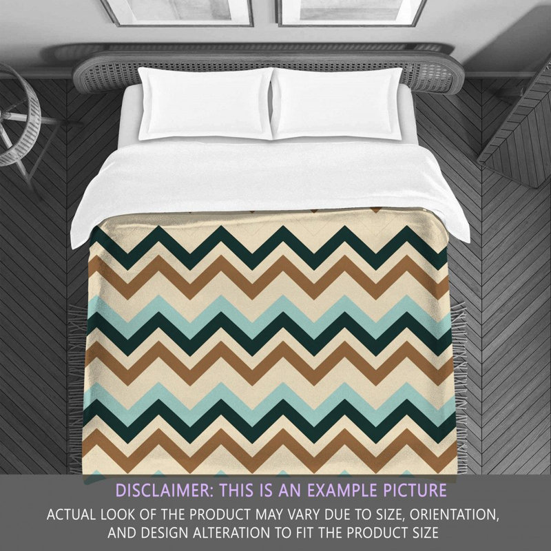 Polyester Chevron / Zig Zag Comforter, Twin Extra Long Comforter