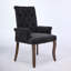 Chaise de salle à manger rembourrée en tissu de chenille-1606673466
