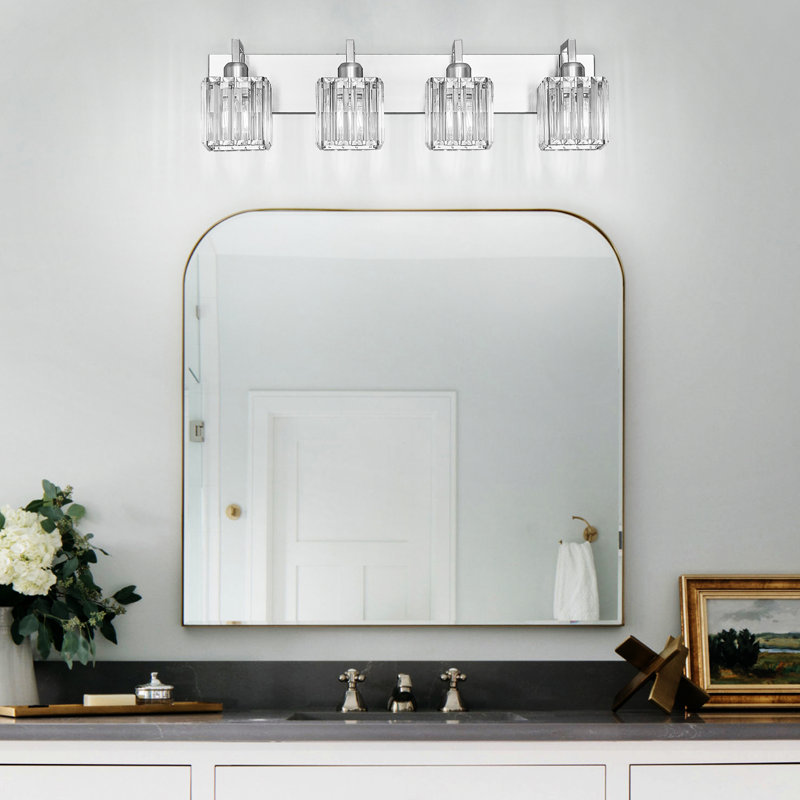 Kyneisha Vanity Light, 4 Lights, Sand Nickel