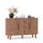 47" Modern Sideboard, Buffet Cabinet With Drawers and Adjustable Shelves, Storage Credenza For Kitchen, Living Room, Dining Room-1898402405
