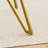 35.4-Inch Square Tempered Glass Dining Table, Suitable For 2-4 People, Space-Saving Small Kitchen Dining Table, Equipped With Sturdy Metal Table Legs,Suitable For Dining Room, Living Room,Gold
