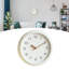 Horloge murale décorative à quartz silencieux de 30 cm (12 pouces), sans tic-tac, à piles, ronde, facile à lire, pour la maison, le bureau ou l'école, blanc crème.-294499065
