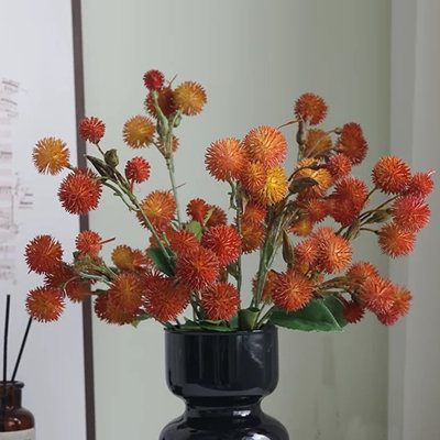 Fleur artificielle, 6 pièces de mini chyphanthe en fausse soie avec tiges, fleurs de remplissage de faux mariage en vrac pour bricolage Bouquet, centres de table, décorations de douche