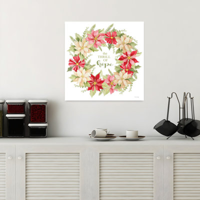 Art contemporain de la fleur de poinsettia The Thrill Of Hope