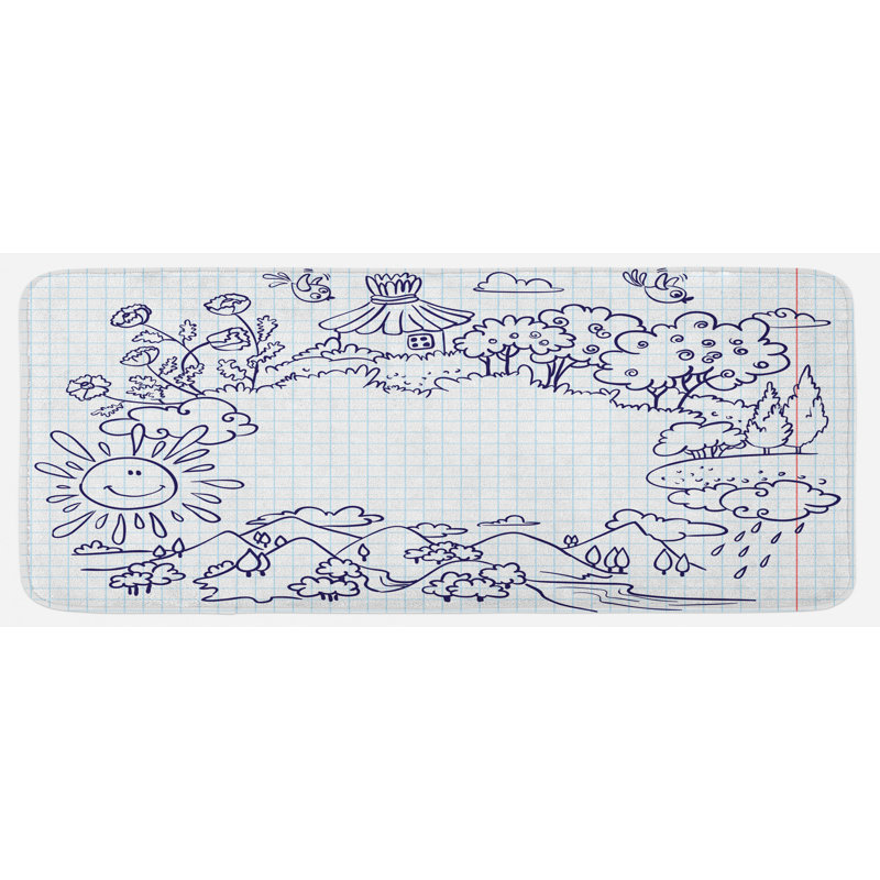 Tapis de cuisine Doodle