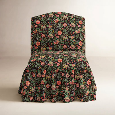 Edie Slipper Chair In Gracie Cocoa