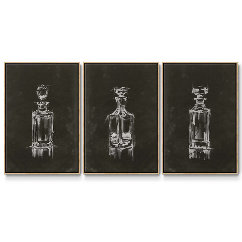 Cristal Barware I 3 pièces, Naturel, H 40 po x l 78 po