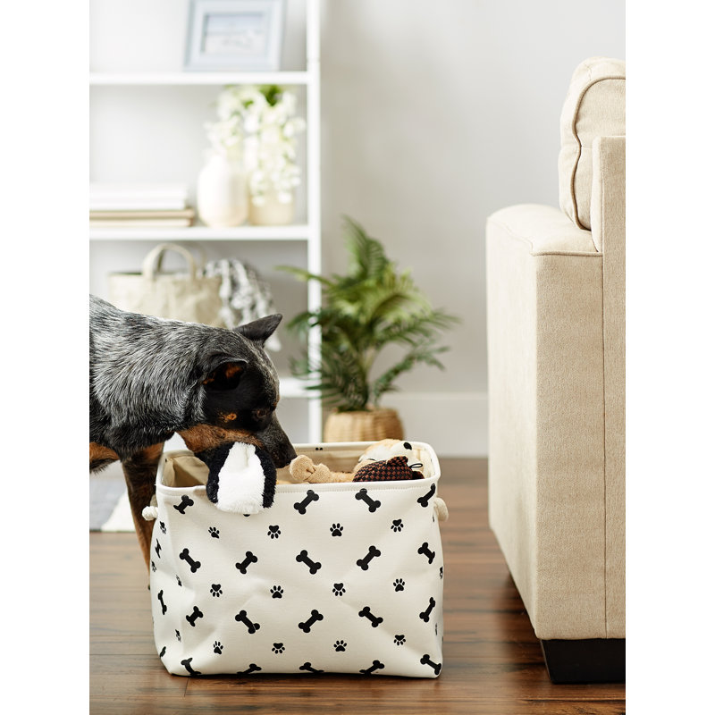Tucker Murphy Pet™ Fabric Bin, Black, 12" H x 16" W x 10" D
