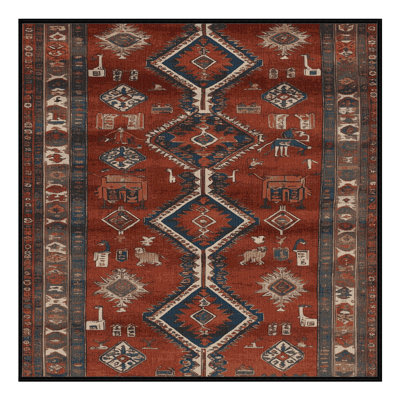 Tapis brun lavable à la machine