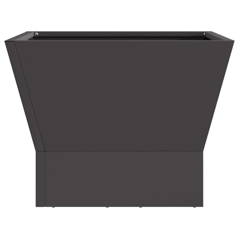 Metal Fire Pit, Black, 30cm H x 40cm W x 40cm D