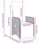  Ensemble de table et de chaises avec coussin 9 pièces PE rotin gris-463959211-463959212