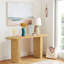 Drusi 60" Burl Wood Waterfall Console Table