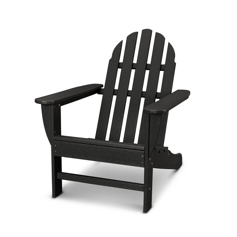 POLYWOOD Classics Adirondack Chair, Black