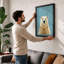 Polar Bear Geometric - Framed Print-1818821818-1818821819