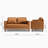 Jordy " Faux Leather Loveseat-287458530