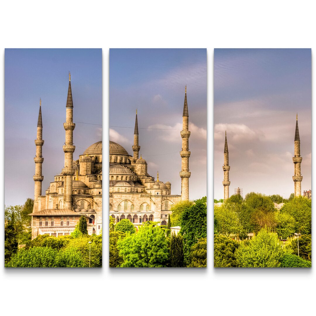 3-tlg. Leinwandbilder-Set Blaue Moschee - Istanbul