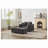 42" Corduroy Armchair With Ottoman For Living Room-2107152816