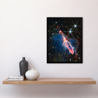 NASA James Webb Space Telescope Actively Forming Stars Question Mark - Single Picture Frame Print