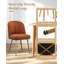 Sharynn Lambs wool Dining Chairs (Set of 2), Modern Thick Upholstered Kitchen Chairs-1017163285