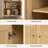 70.9"H*30.7"W 3-Tier Book Cabinet Storage Bookcase-1316262223