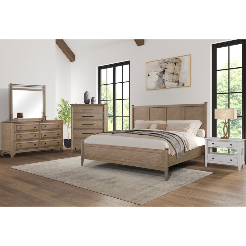 Commode 5 tiroirs finition sable