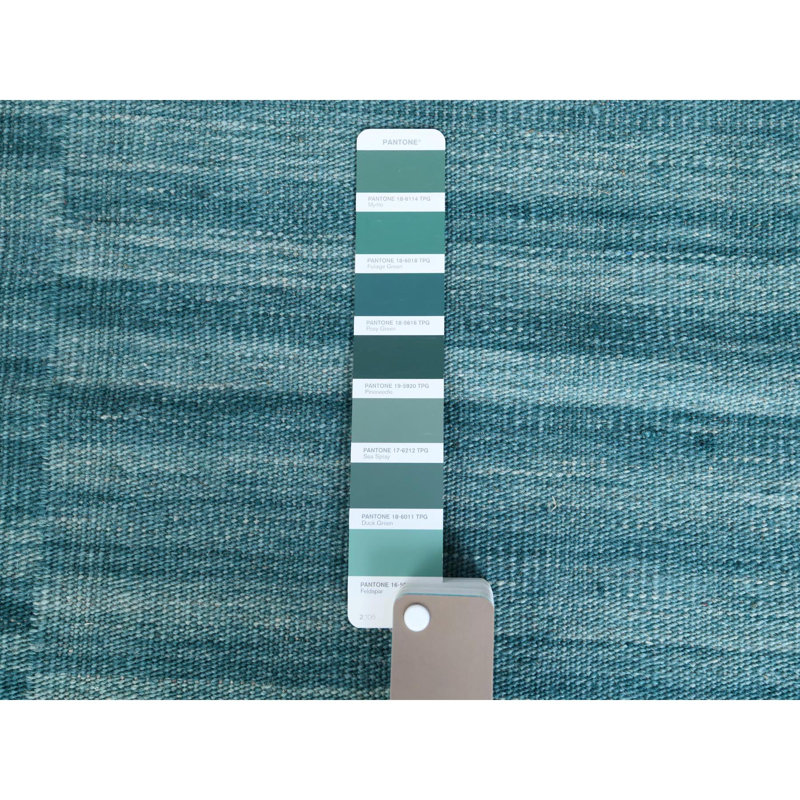 Tapis en laine tissé à la main à motif aigue-marine 9 pi 5 po x 11 pi 9 po CFC794BA104844118D05F7E6306BFC45