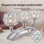 Metal,Crystal Tabletop Candelabra