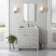 Meuble-lavabo simple 30,5 po avec plateau en marbre de culture-1944527885